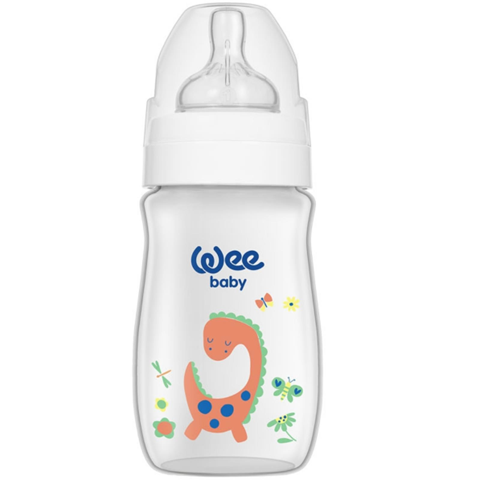 Wee Baby 136 Klasik Plus Geniş Ağızlı PP Biberon 250 ml Beyaz