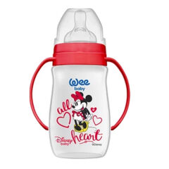 Wee Baby Disney Kulplu PP Biberon 250 ml Mavi