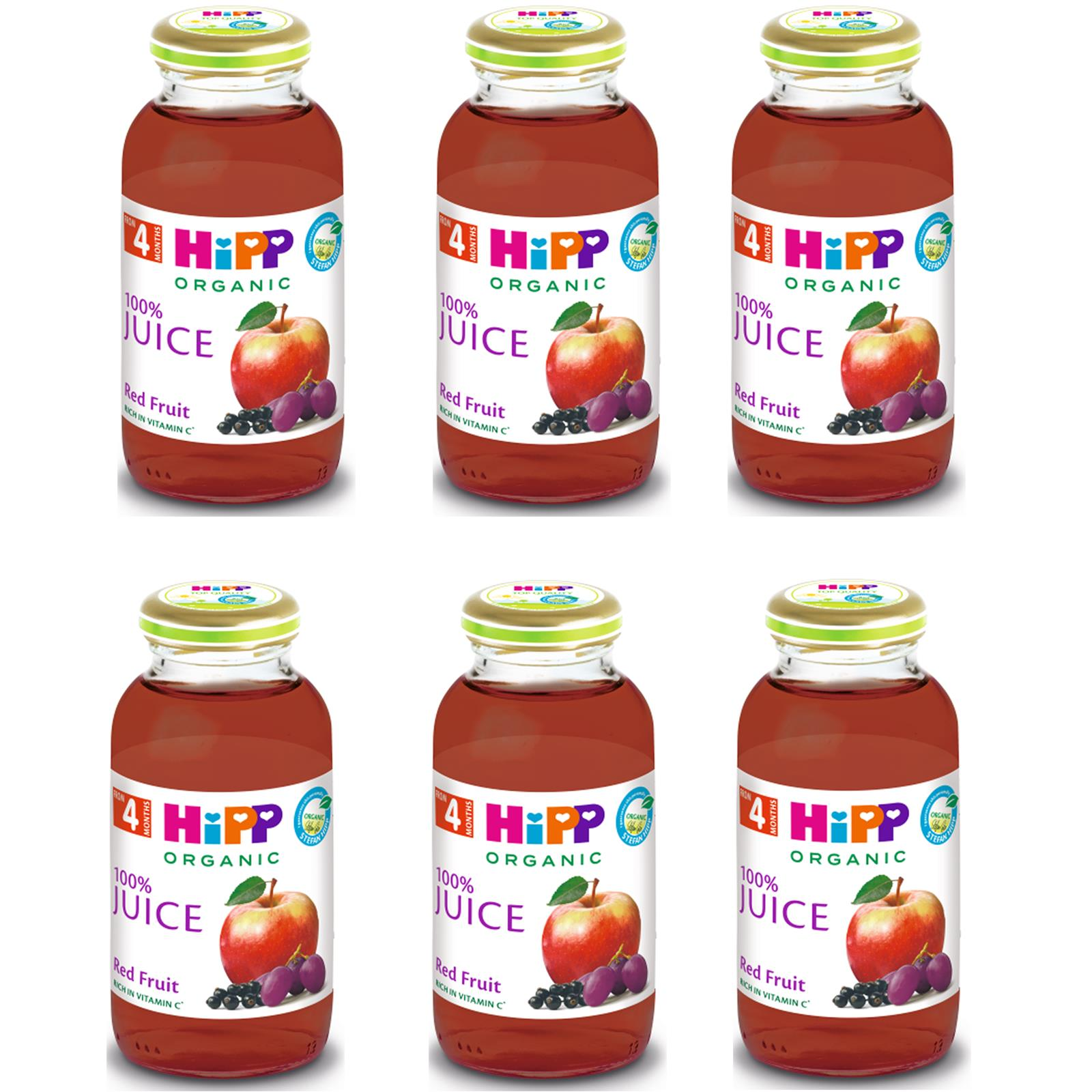 Hipp Organik Kırmızı Meyveli Elma Suyu 200 ml 6 ADET