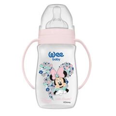 Wee Baby Disney Kulplu PP Biberon 250 ml Pembe
