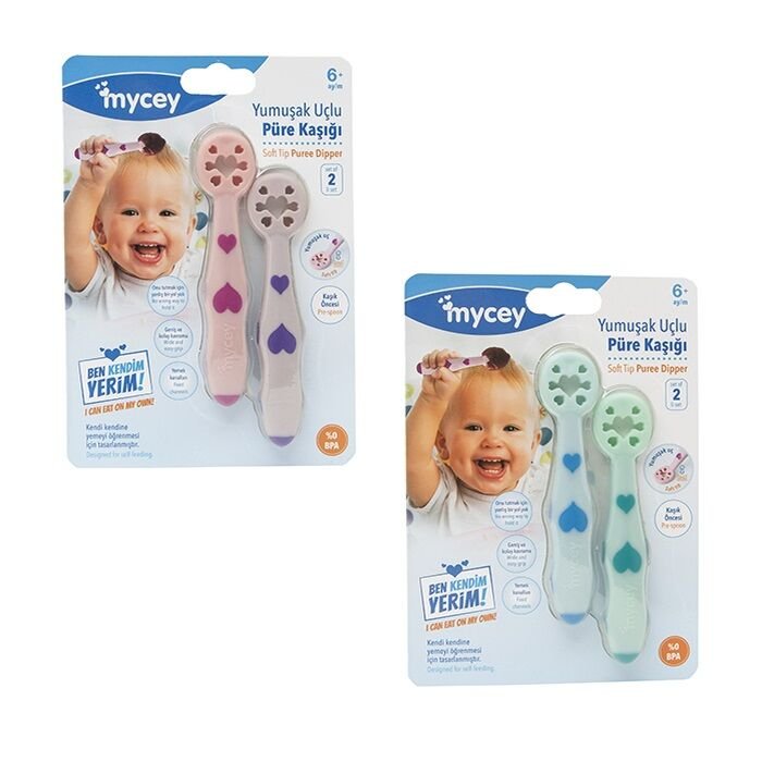 Mycey Yumuşak Uçlu Püre Kaşığı 2 li Set