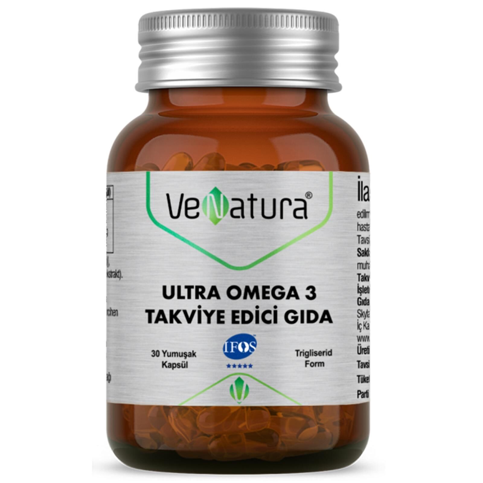 Venatura Ultra Omega 3 Takviye Edici Gıda 30 Kapsül
