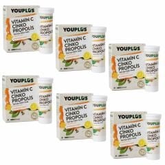 Youplus Vitamin C Çinko Propolis 20 Efervesan Tablet 6 ADET