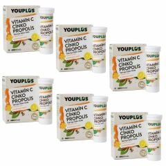 Youplus Vitamin C Çinko Propolis 20 Efervesan Tablet 6 ADET