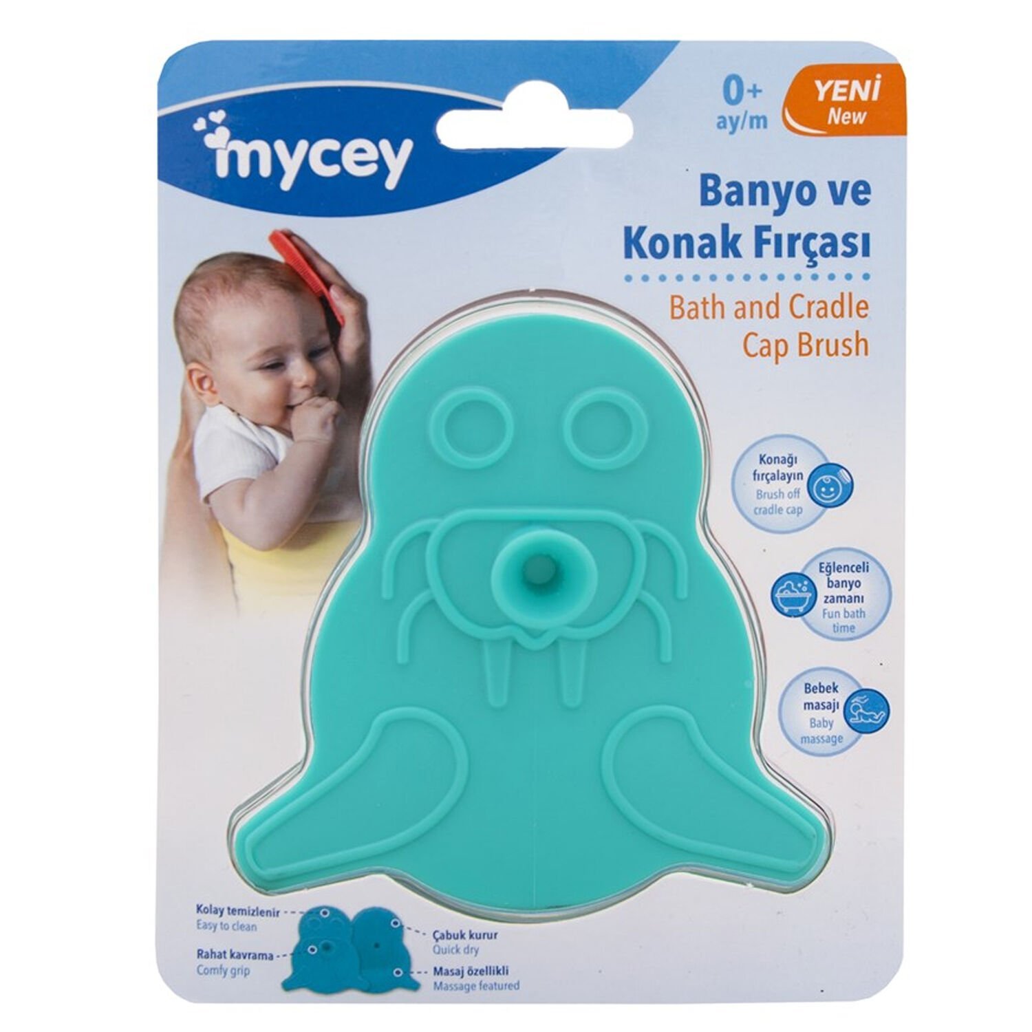 Mycey Banyo ve Konak Tarağı Turkuaz