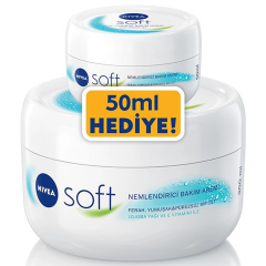 Nivea Soft Nemlendirici Bakım Kremi 300 ml + 50 ml Hediye