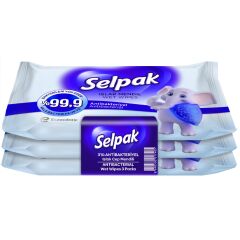Selpak Antibakteriyel Islak Cep Mendili 3X10 lu