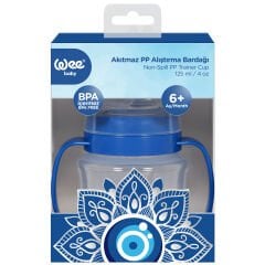 Wee Baby Nazar Boncuğu Desenli Akıtmaz Kulplu PP Bardak 125 ml