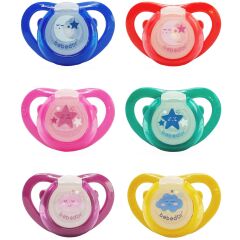 Bebedor 182 Air Serisi Fosforlu Damaklı Emzik No 2 6-18 Ay