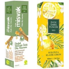 Eyüp Sabri Tuncer Misvak Özlü Diş Macunu 75 ml + Limon Kolonyası 400 ml
