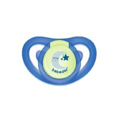 Bebedor 182 Air Serisi Fosforlu Damaklı Emzik No 2 6-18 Ay Mavi