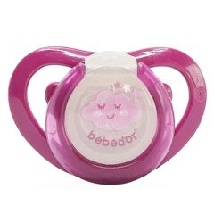 Bebedor 182 Air Serisi Fosforlu Damaklı Emzik No 2 6-18 Ay Mor