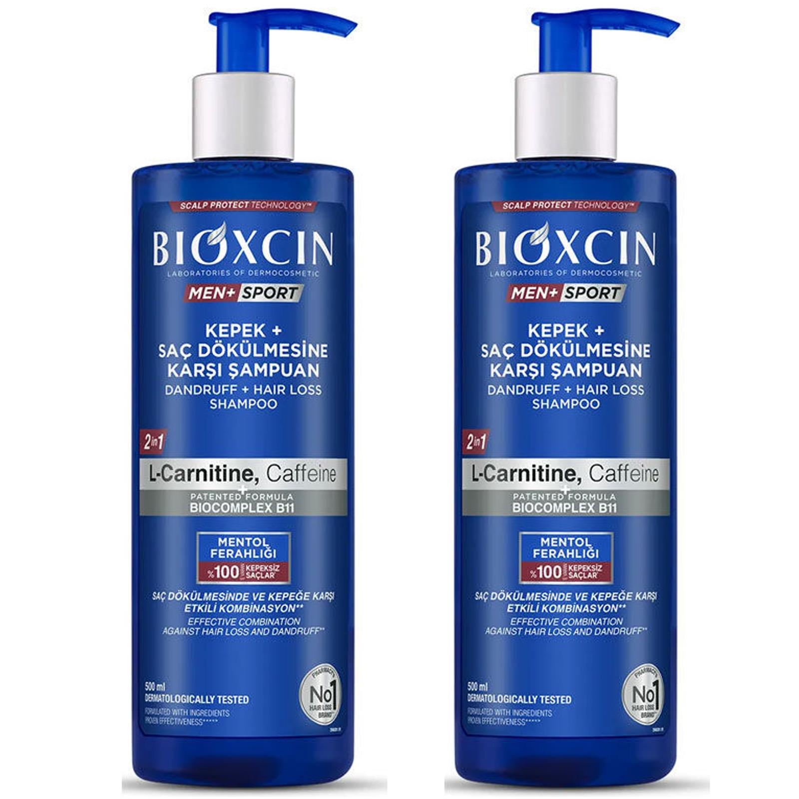 Bioxcin Men Sport Kepek Ve Saç Dökülmesine Karşı Şampuan 500 ml 2 ADET
