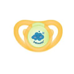Bebedor 182 Air Serisi Fosforlu Damaklı Emzik No 2 6-18 Ay Sarı