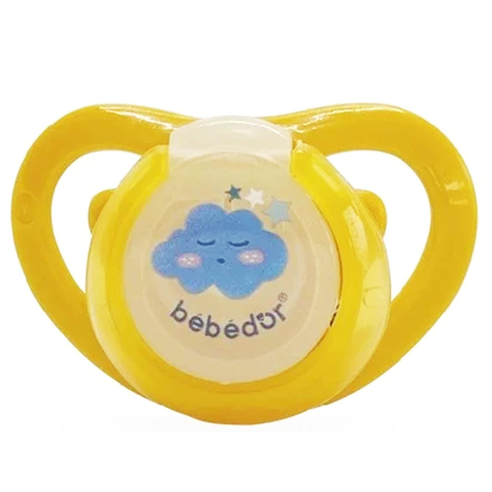 Bebedor 182 Air Serisi Fosforlu Damaklı Emzik No 2 6-18 Ay Sarı