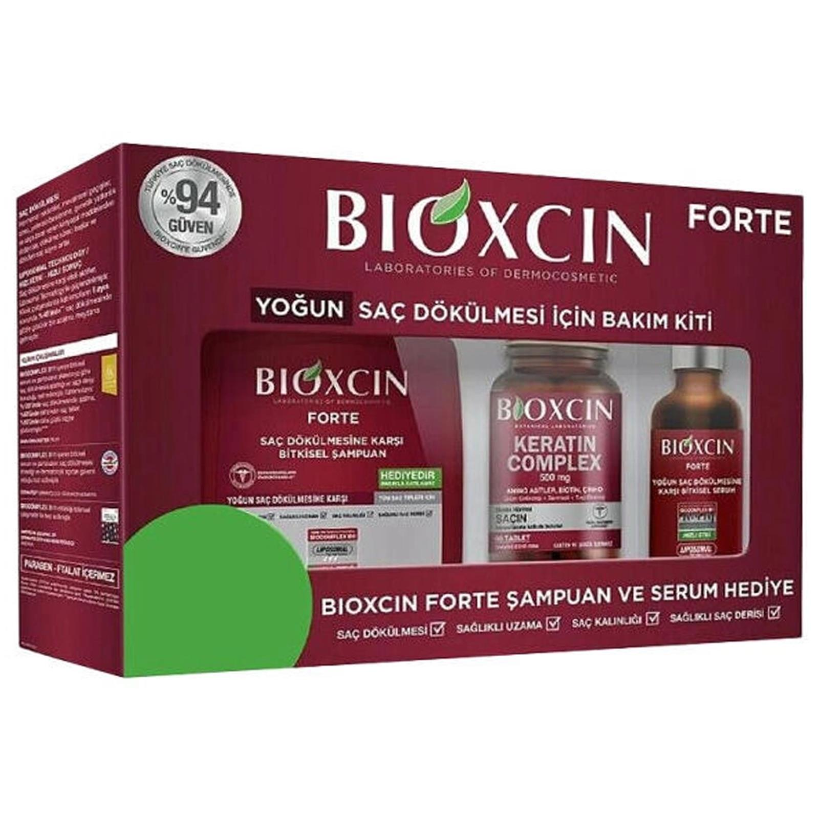 Bioxcin For te Yoğun Saç Dökülmesi İçin Bakım Kiti (Tablet + Şampuan + Serum)