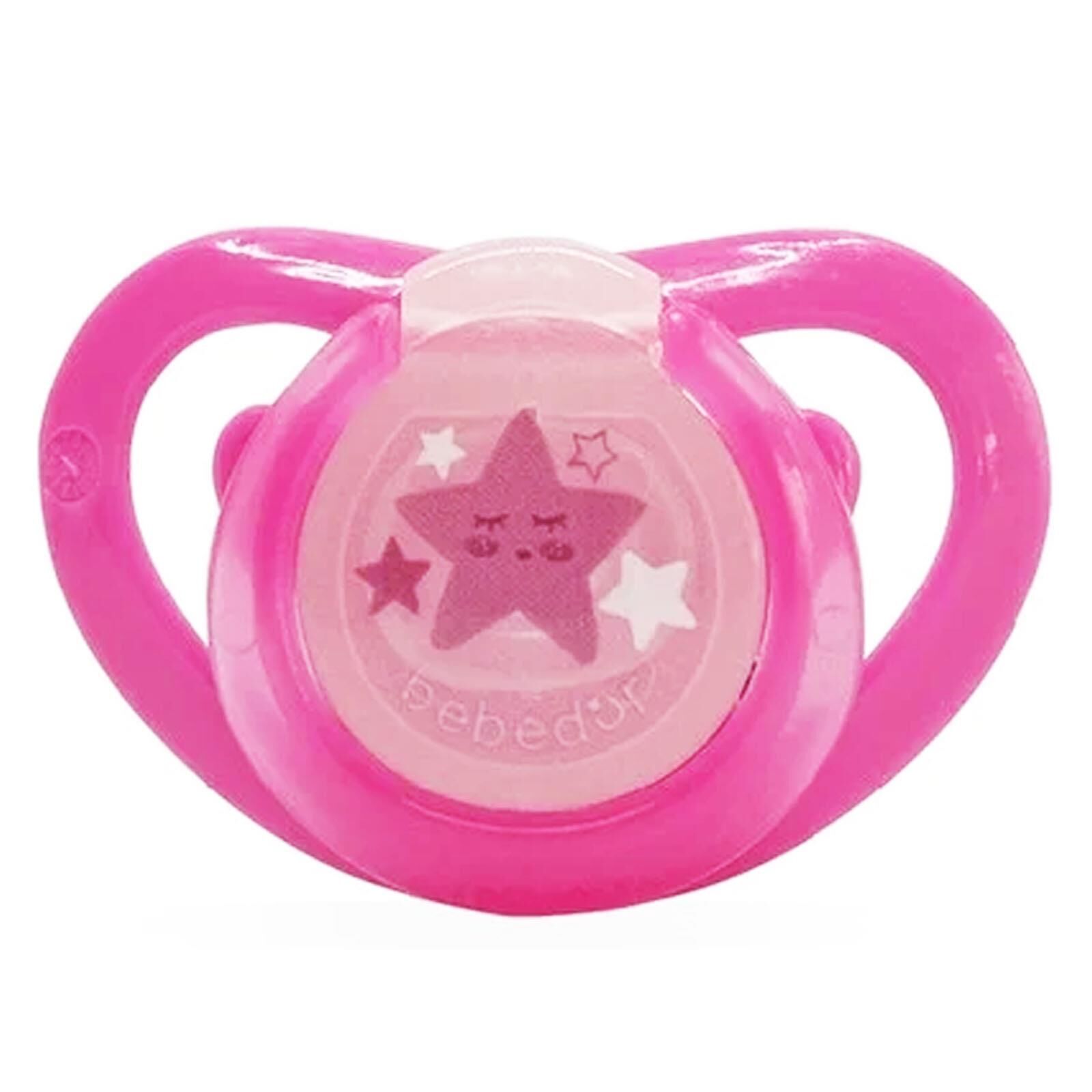 Bebedor 182 Air Serisi Fosforlu Damaklı Emzik No 2 6-18 Ay Pembe