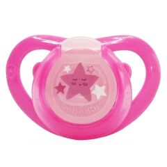 Bebedor 182 Air Serisi Fosforlu Damaklı Emzik No 2 6-18 Ay Pembe