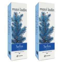 Selin Mavi Ladin Kolonya Cam Şişe 180 ml 2 ADET
