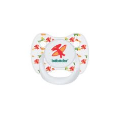 Bebedor 173 Tritan Damaklı Şeffaf Emzik No 3 18+ Ay Kırmızı