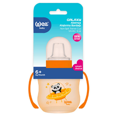 Wee Baby Galaxy Akıtmaz Alıştırma Bardağı 125 ml - Turuncu