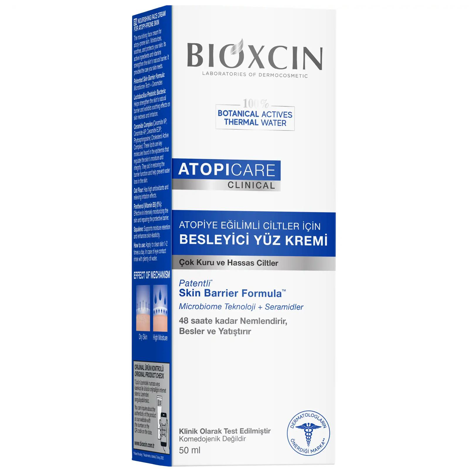 Bioxcin Atopicare Atopiye Eğilimli Ciltler İçin Besleyici Yüz Kremi 50 ml